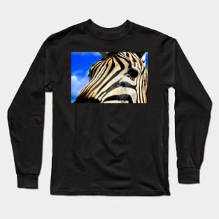 Zebra Profile Macro Long Sleeve T-Shirt